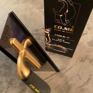 CO.ME 310LR-0 Gold Plated Fork Isosceles Trapezoid Trowel