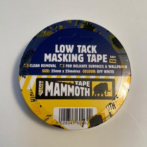 Mammoth Tape 25mm x 25m Low Tack